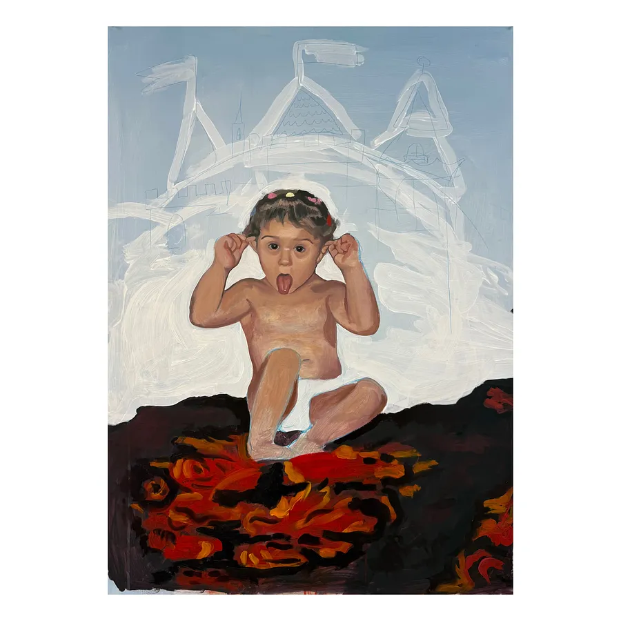 Image of Fruzia by Adriana Shportan, size: 81x110, made of oil on canvas, from London, priced at £900