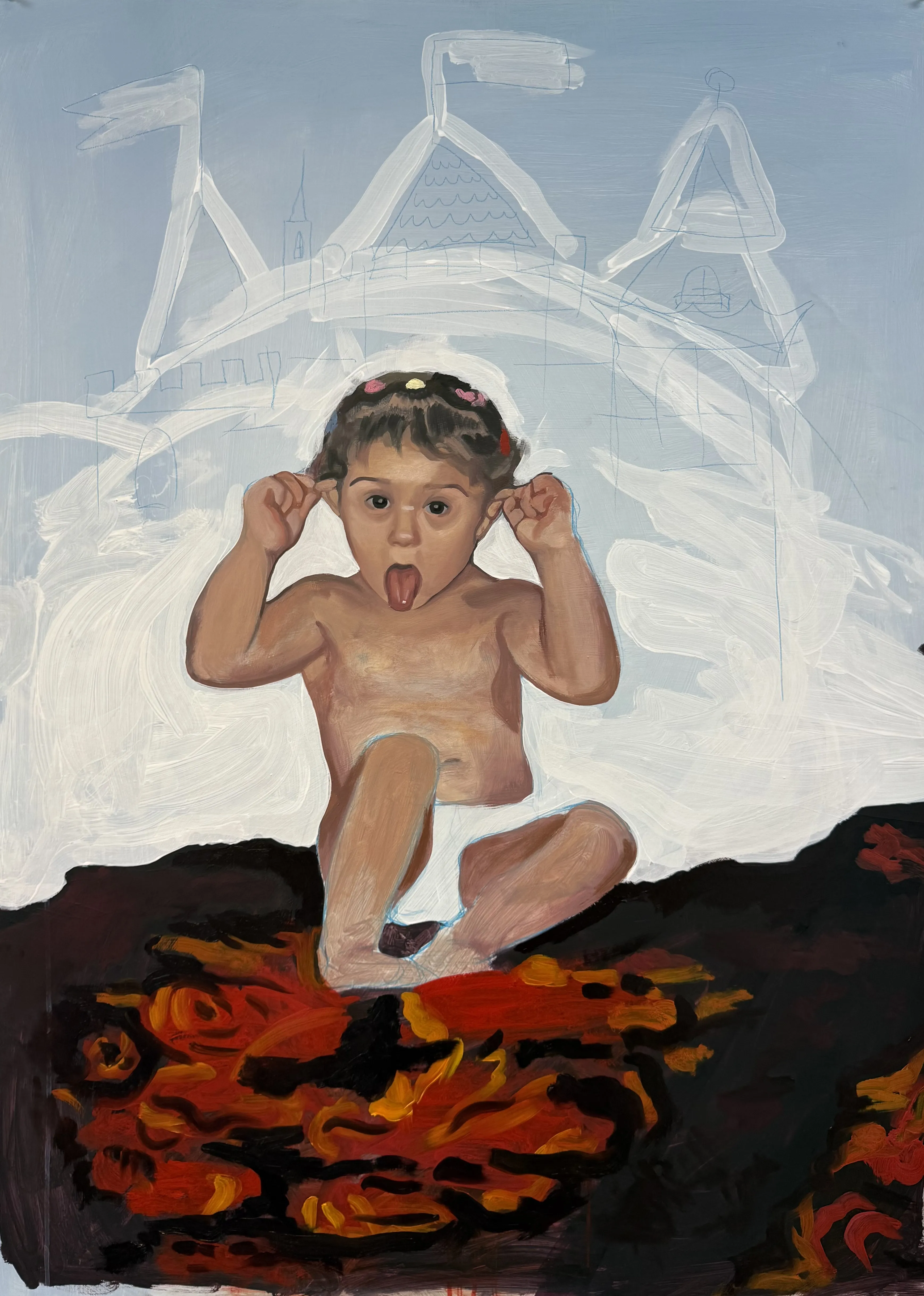 Image of Fruzia by Adriana Shportan, size: 81x110, made of oil on canvas, from London, priced at £900 Photo 3 of 3.