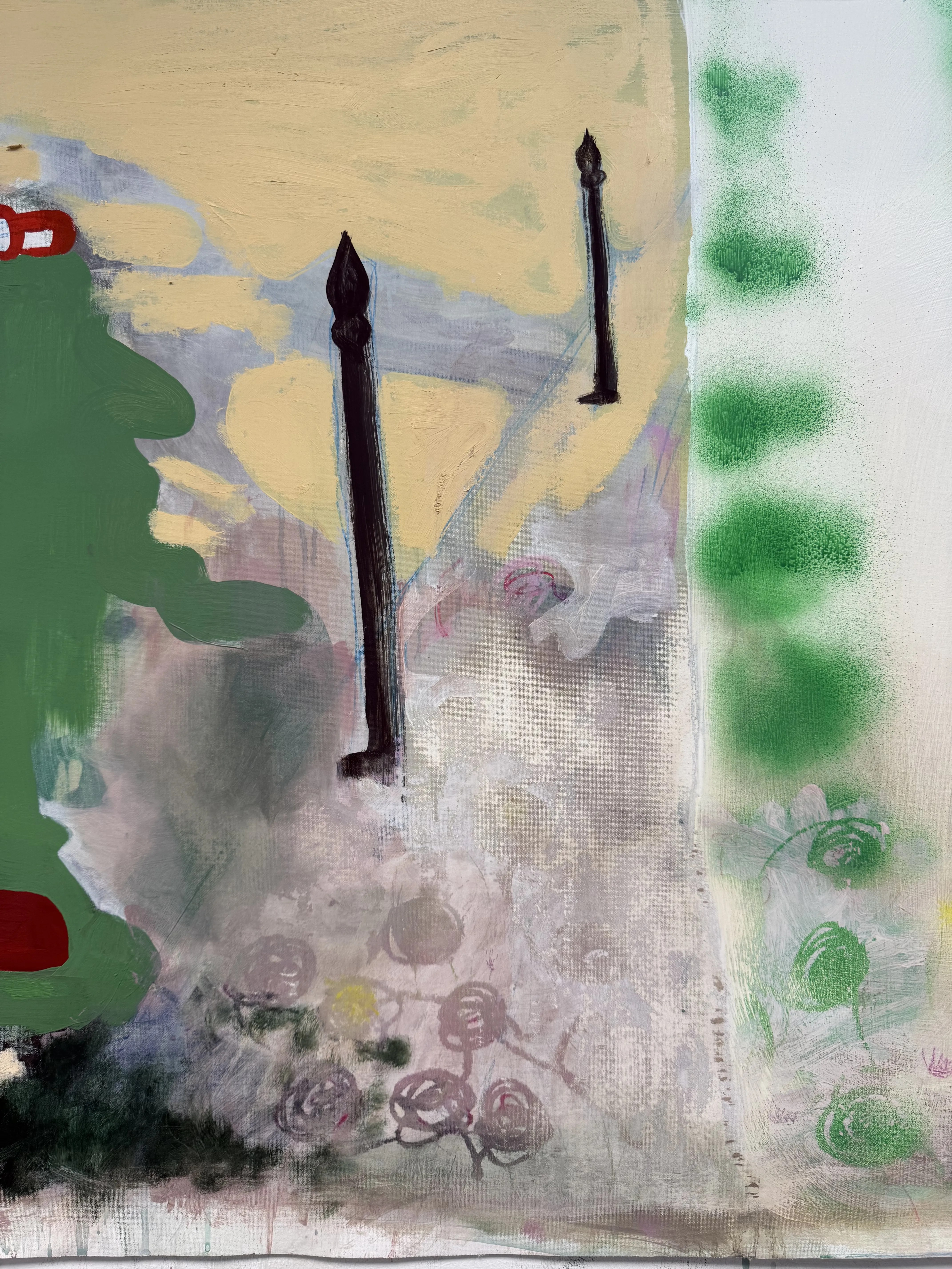 Image of Pechorna by Adriana Shportan, size: 100x162, made of oil, acrylic, spray on canvas, from London, priced at £2000 Photo 4 of 5.