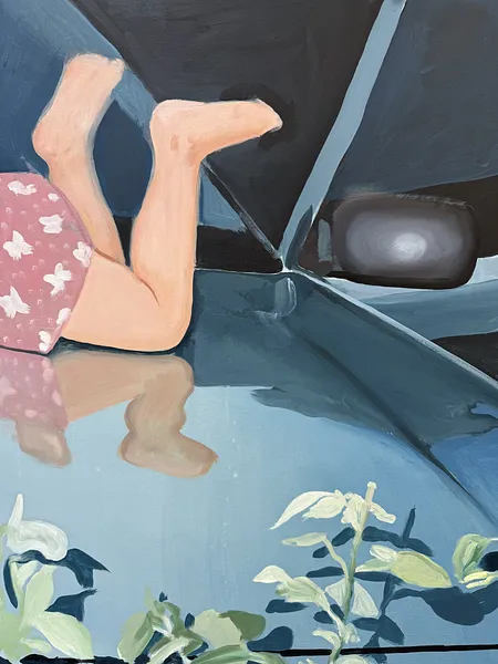 Image of Day and night (night) by Adriana Shportan, size: 74x80, made of oil on canvas, from London, priced at £700 Photo 3 of 4.